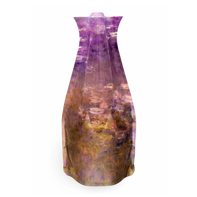 Monet Water Lilies Purple Vase