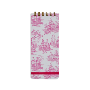 Rose Toile Tall Wire-O Notebook