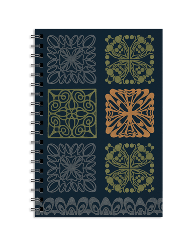 Art Nouveau Spiral Notebook