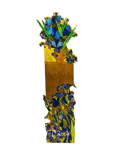 Van Gogh Irises Quilled Bookmark