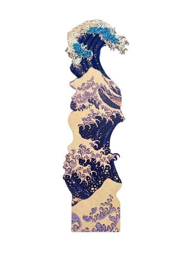 Holusai Great Wave Quilled Bookmark