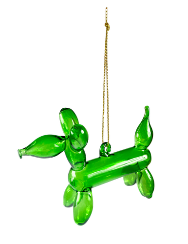 Balloon Dog Ornament Green