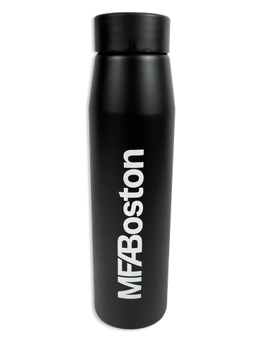 MFA Logo Aluminum Water Bottle - Black