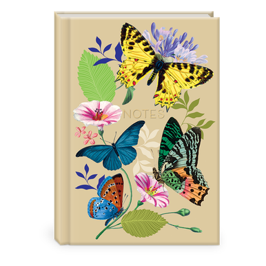 Vintage Floral Butterflies Journal