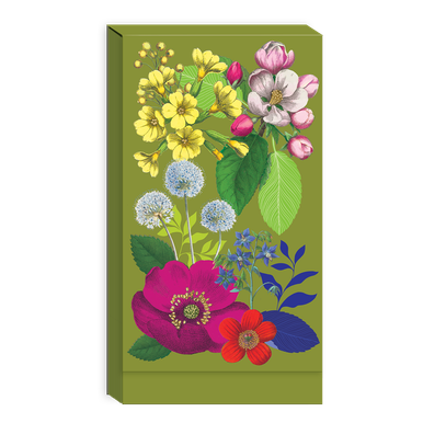 Vintage Floral Foldover Notepad