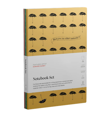 Edward Gorey Notebooks Set of 3