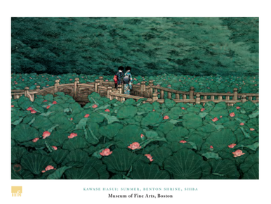 Hasui Summer Benton Shrine Shiba Poster