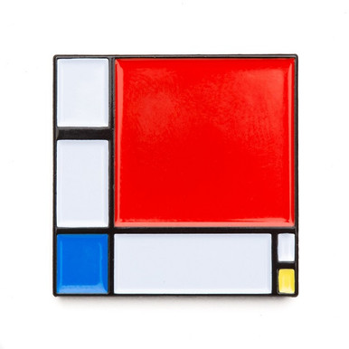 Piet Mondrian "Composition II" Enamel Pin