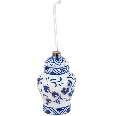 Indigo Urn Ornament