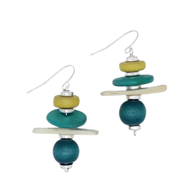 Teal Radiance Earrings