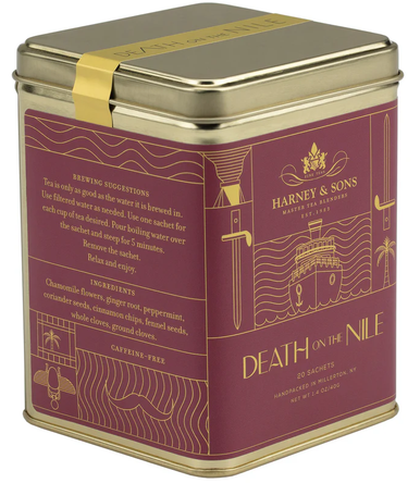 Death on the Nile Tea Sachets Tin