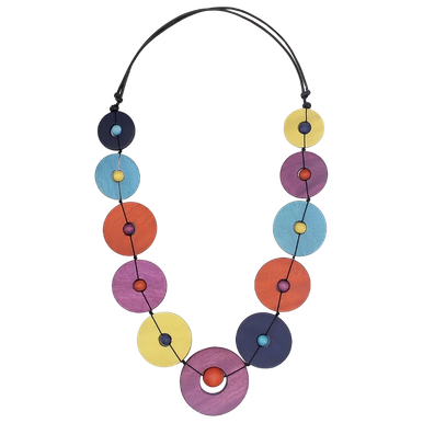 Multicolor Wood Unity Necklace