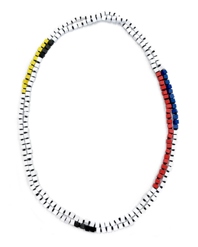 Mondrian Multi Beads Long Necklace
