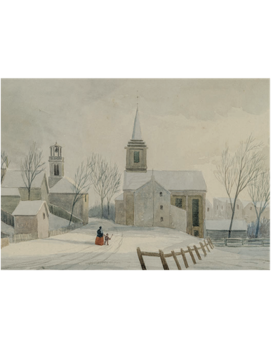 MFA Street in Winter Richmond Indiana Holiday Cards