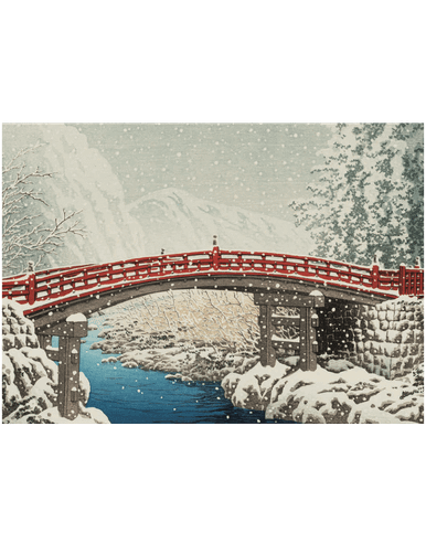 MFA Snow on the Sacred Bridge at Nikko