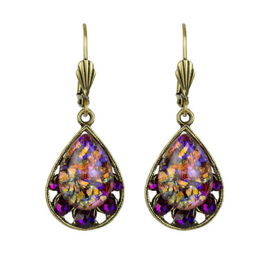 Forever Purple Volcano Earrings