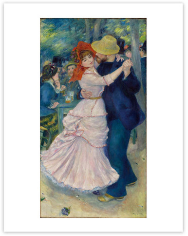 Renoir, Dance at Bougival 11 x 14 Matted Print - MFA Boston Shop