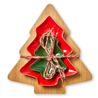 Tree Board & Dishes set of 3