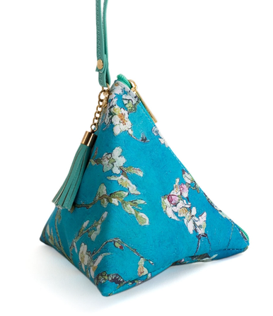 Van Gogh Almond Blossoms Triangle Clutch Purse