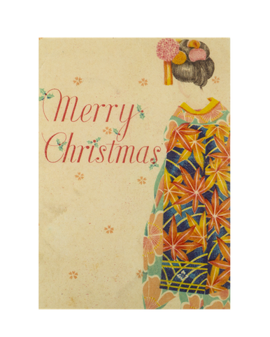 MFA Christmas Card: Advertisement for Cabaret Kabuki Holiday Cards
