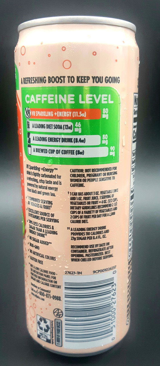 V8 Energy Sparkling Healthy Energy Drink Strawberry Kiwi This channel tends to focus on energy drinks, but i do try to get out other caffeinated product reviews, as well as informative caffeine videos. v8 energy sparkling healthy energy drink strawberry kiwi