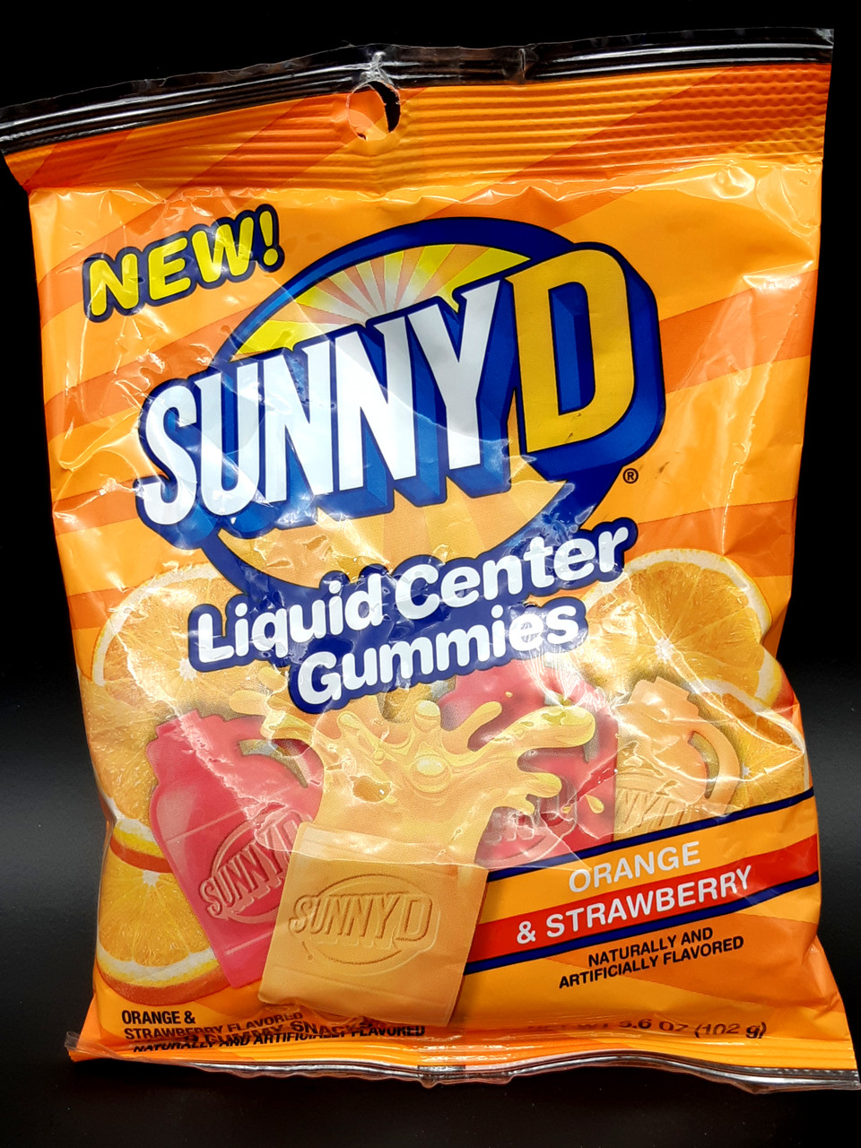 Sunny D Liquid Center Gummi Candy Bags
