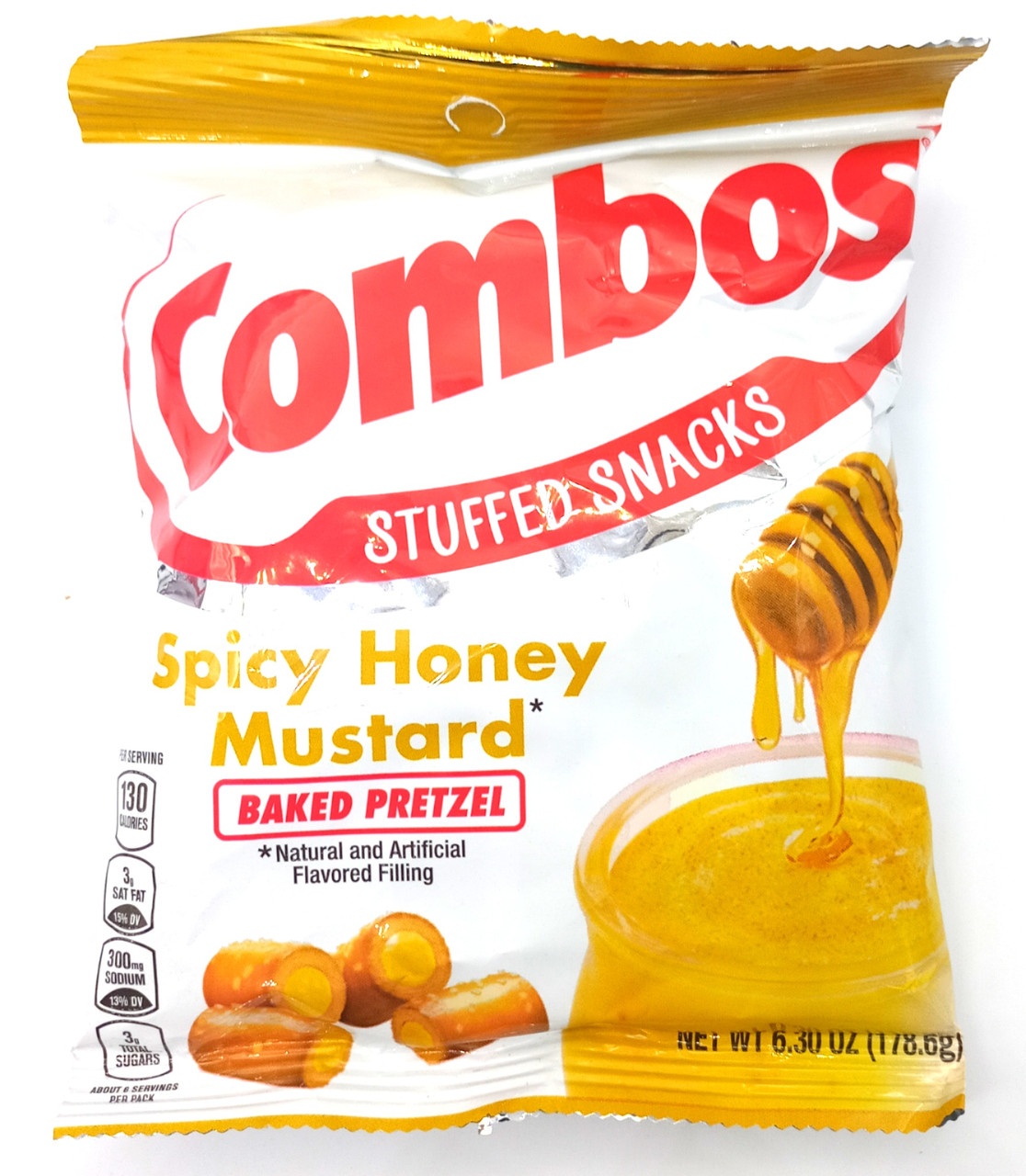 はできませ Combos Spicy Honey Mustard Pretzel Baked Snacks 6.3Ounce Bag