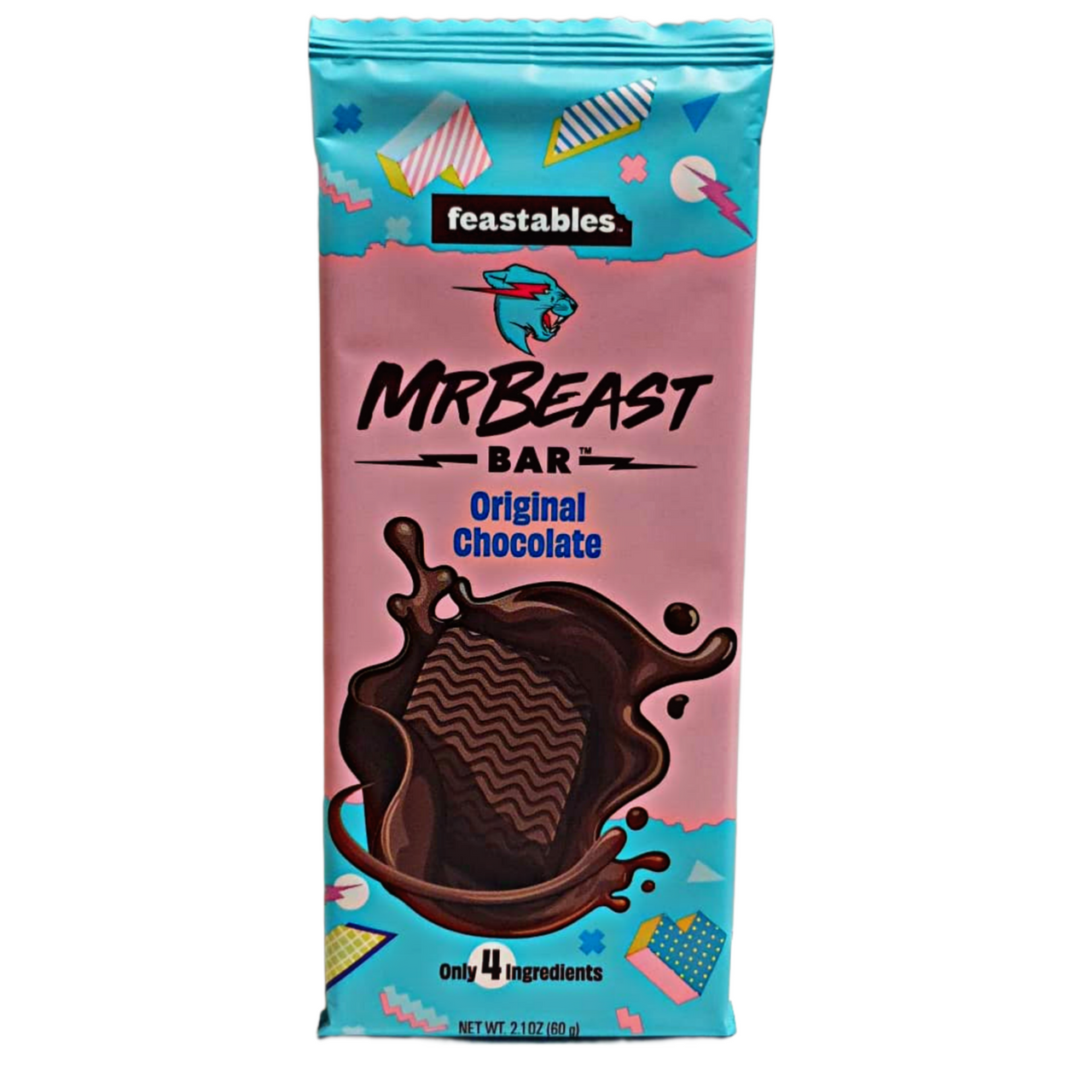 Mr Beast Feastables Chocolate Bars,Original, Almond & Quinoa