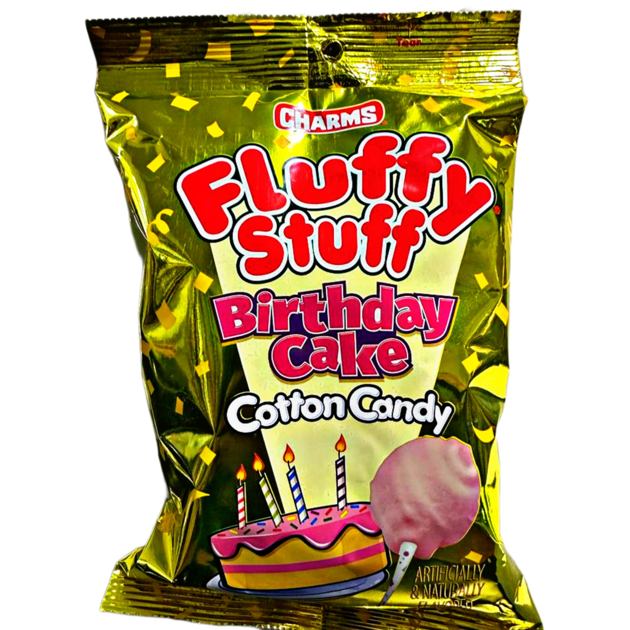 Charms Fluffy Stuff Birthday Cake Cotton Candy