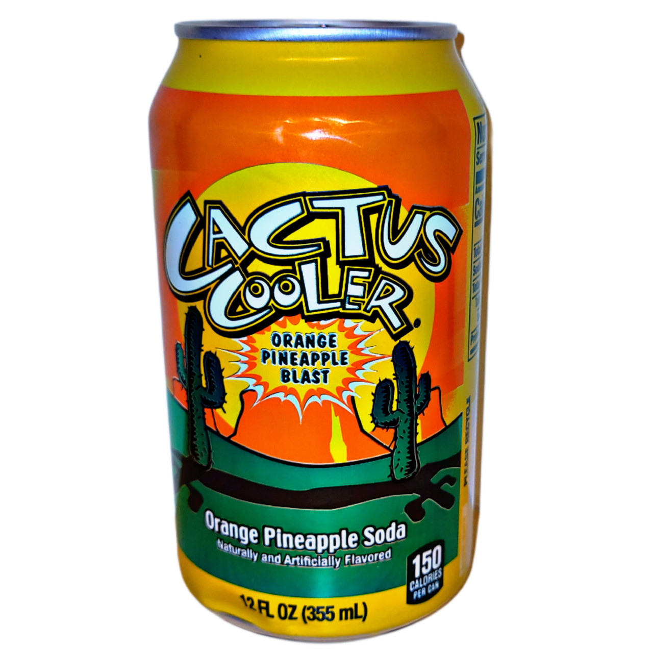 Cactus Cooler Orange Pineapple Soda Pop, 12 Fl Oz, 12 Pack Cans