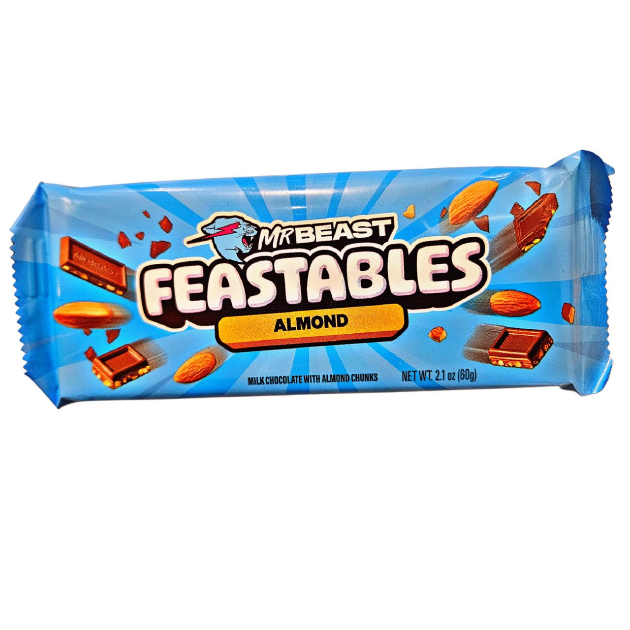 Mr Beast Feastables Candy Bar Almond 60g