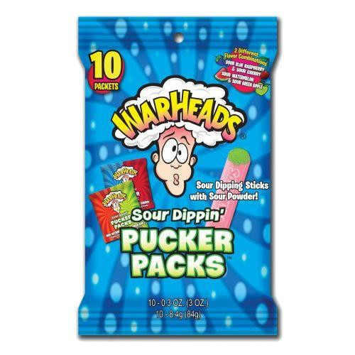 WarHeads Sour Dippin' Pucker Packs 84g WarHeads Sour Dippin' Pucker Packs 84g