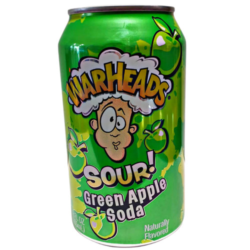 Warheads Sour Green Apple Soda