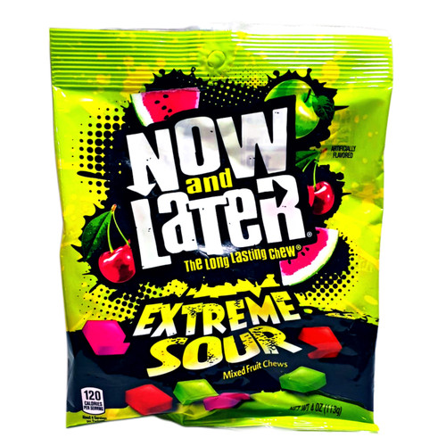 Now & Later Lasting Chew Extreme Sour Now & Later Lasting Chew Extreme Sour
