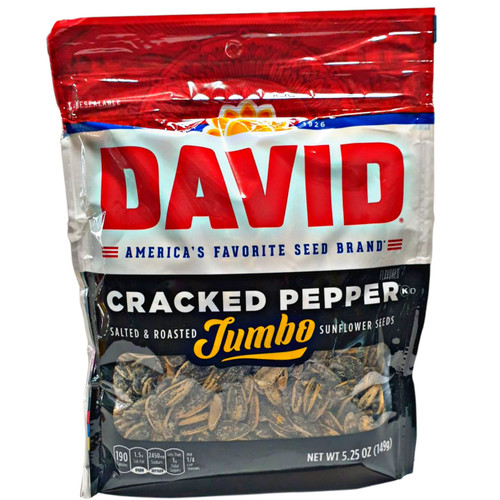 David Jumbo Cracked Pepper Sunflower Seeds