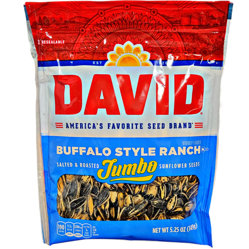 David Sour Cream & Onion Flavored Salted & Roasted Jumbo Sunflower Seeds