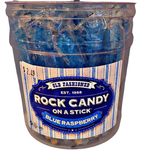 Rock Candy Sticks-Blue Raspberry