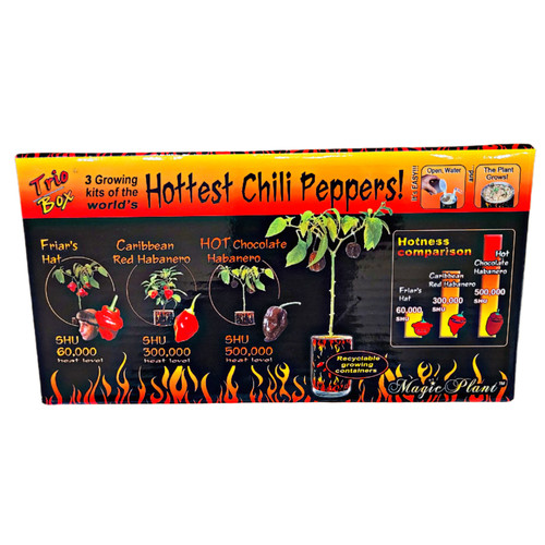 Growing Kit Peppers Trio Box