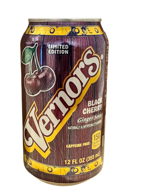 Vernors Black Cherry Ginger Soda Can