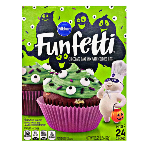 Halloween Funfetti Chocolate Cake Mix