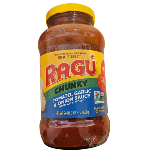 Ragu Tomato, Garlic, and Onion Sauce 680g Ragu Tomato, Garlic, and Onion Sauce 680g