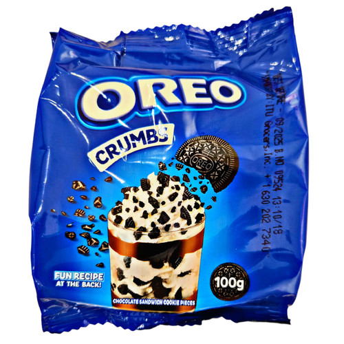 Oreo Crumbs Chocolate Sandwich Cookie Pieces 100g Oreo Crumbs Chocolate Sandwich Cookie Pieces 100g