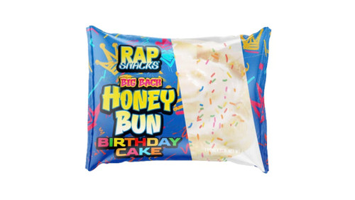 Rap Snacks Big Back Birthday Cake Honey Bun 113g Rap Snacks Big Back Birthday Cake Honey Bun 113g