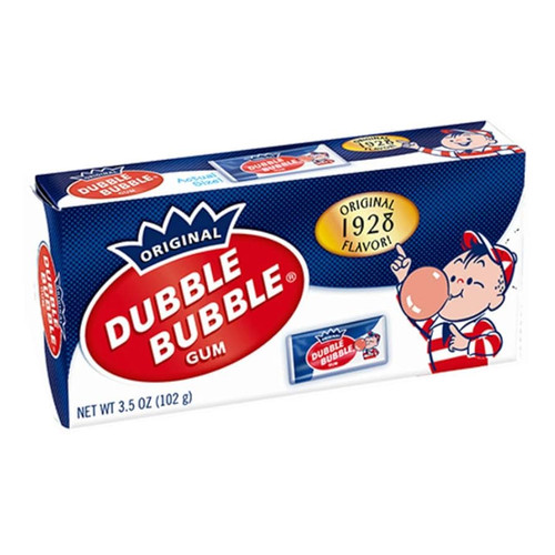 Dubble Bubble 1928 Original Flavor Theater Box Bubble Gum - 3.5 Oz Box Dubble Bubble 1928 Original Flavor Theater Box Bubble Gum - 3.5 Oz Box