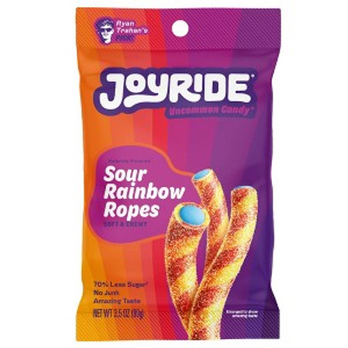 JOYRIDE Candy Sour Rainbow Gummy Ropes - 3.5oz JOYRIDE Candy Sour Rainbow Gummy Ropes - 3.5oz