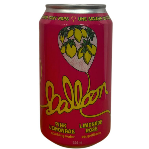 Balloon Pink Lemonade Sparkling Water 355ml