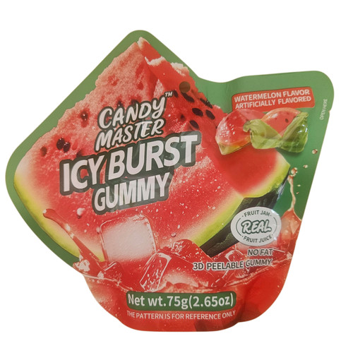 Candy Master Icy Burst Gummy  Watermelon Flavor 75g