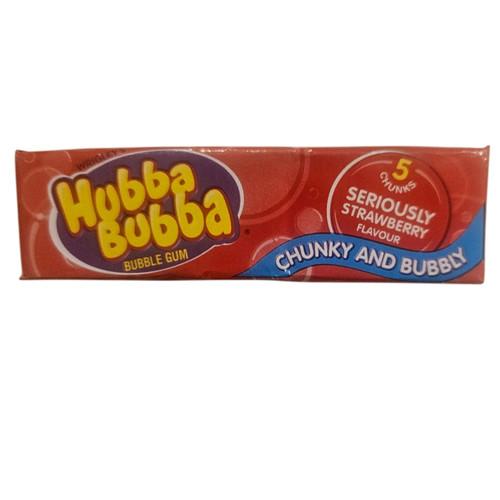 Hubba Bubba Seriously Strawberry Flavour Chunky and Bubbly Gum 35g