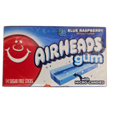 Air Heads Gum Blue Raspberry 14 Sticks