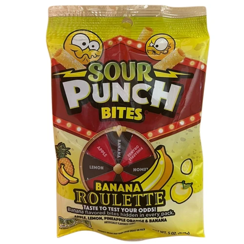Sour Punch Bites Banana Roulette 142g